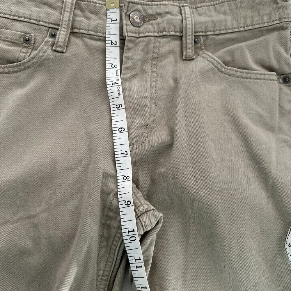 Levis Jeans Mens 30x30 511 Slim Straight‎ Khaki Tan Brown Pants